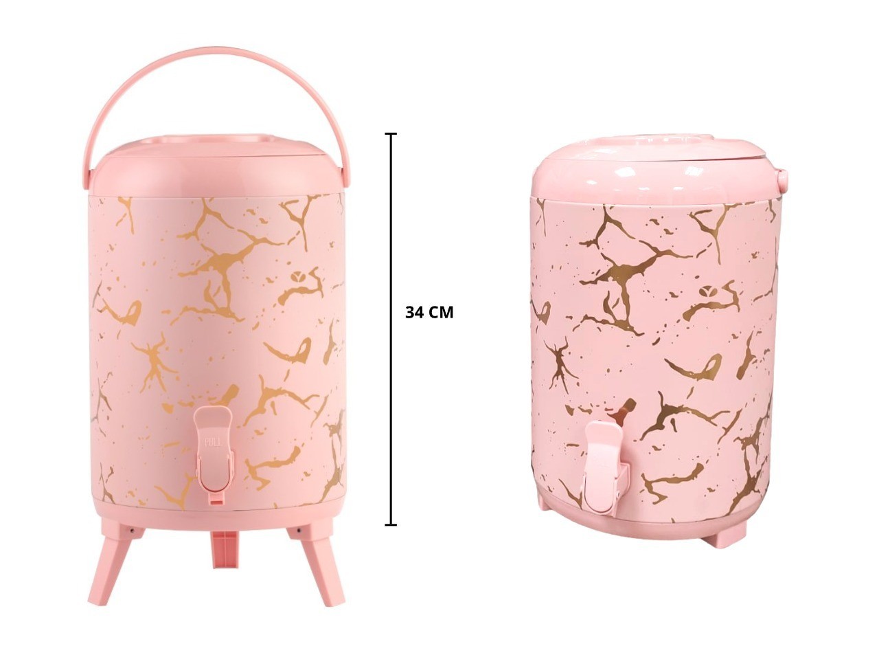 Vicenza Portable Water Jug Marble Pink 9.5 L VMB1000WJ