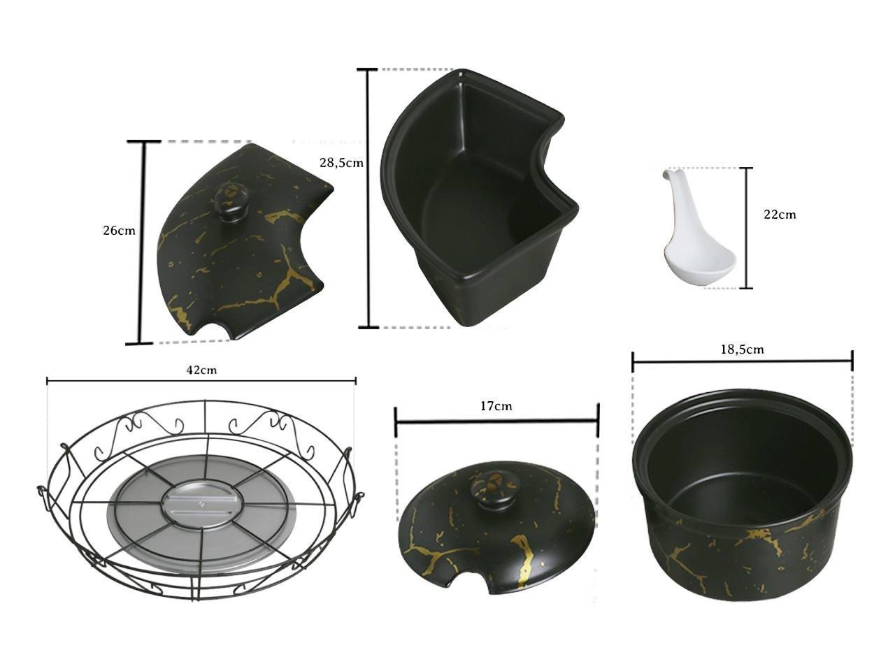 Vicenza Prasmanan Putar dengan Tutup Hitam BM472
