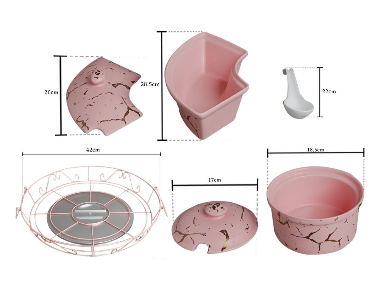 Vicenza Prasmanan Putar dengan Tutup Pink BM472