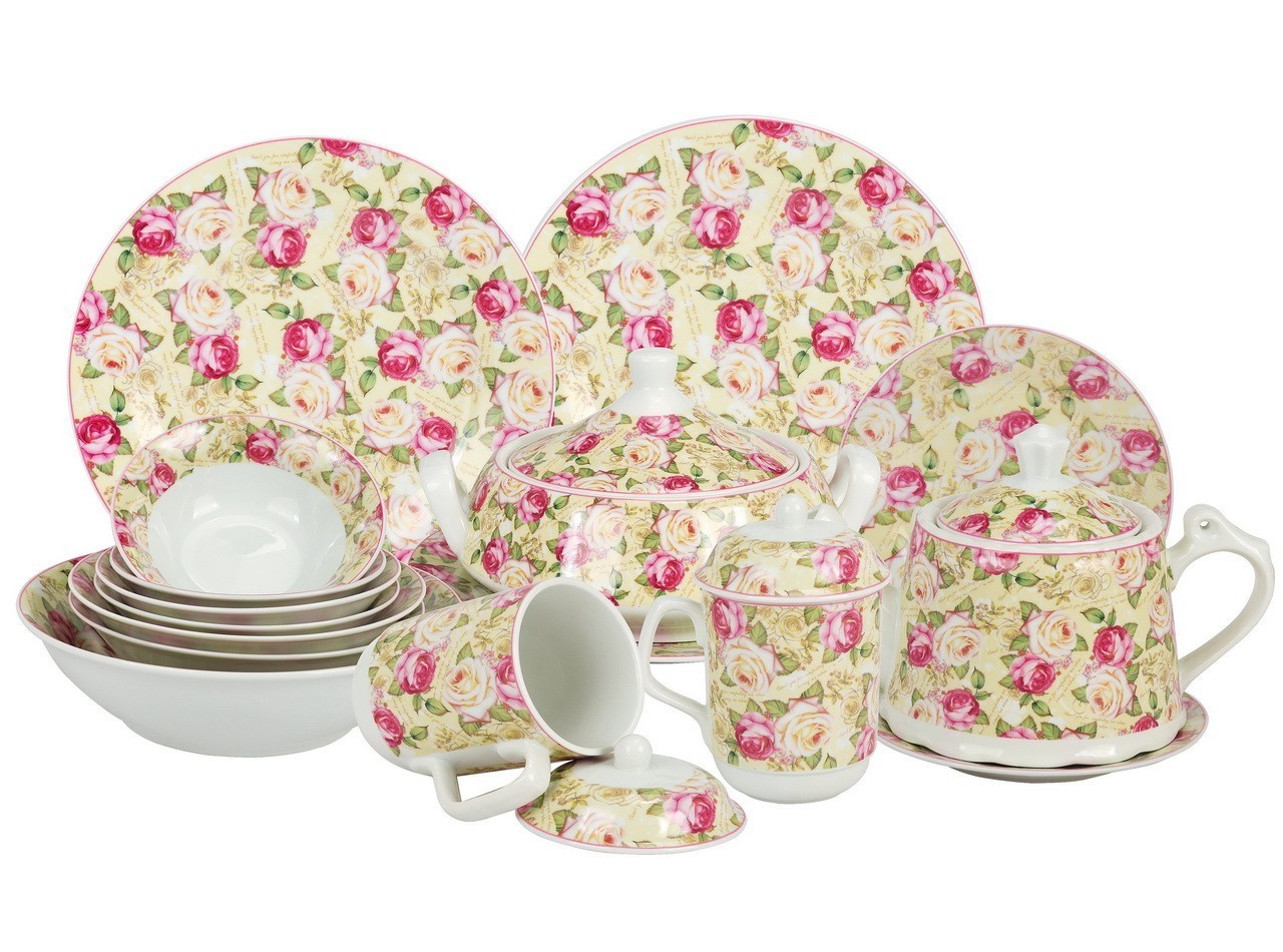 Vicenza Set Perlengkapan Makan Mawar DA82