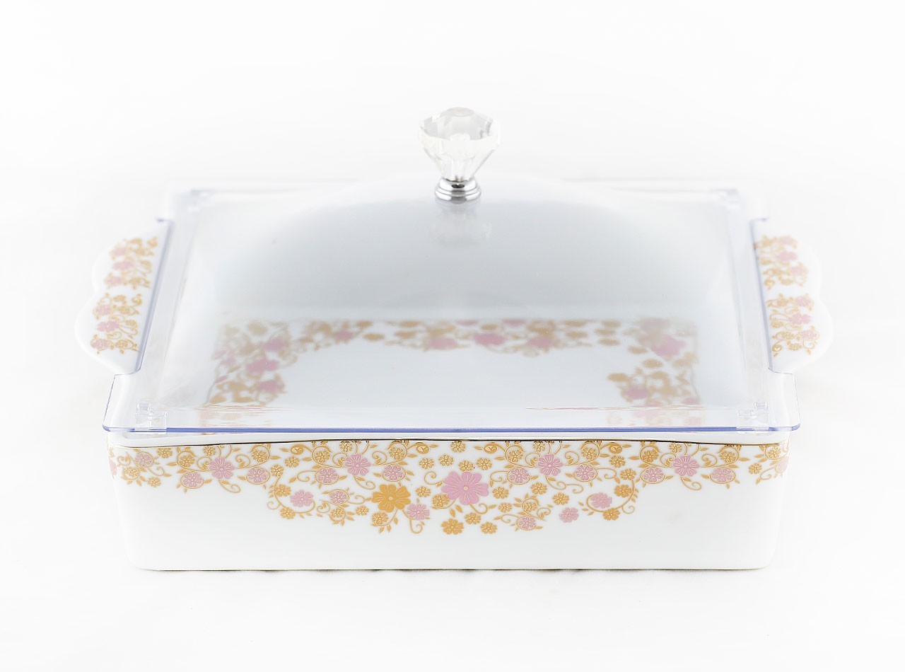 Vicenza Tempat Kue Persegi Motif Lolli P137