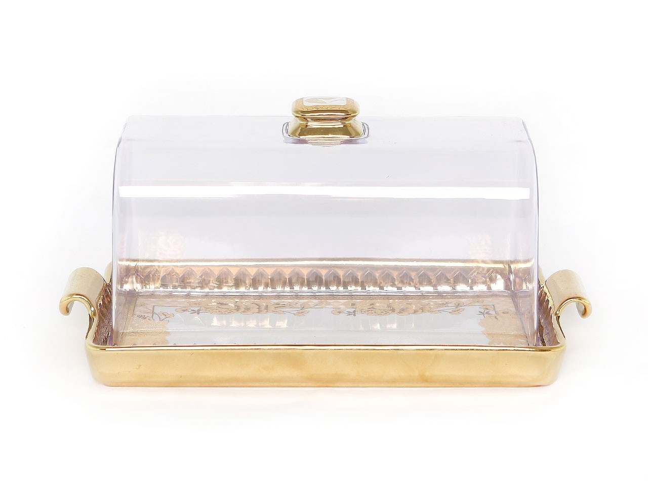 Vicenza Tempat Kue Persegi Panjang Motif Gemini CRP76