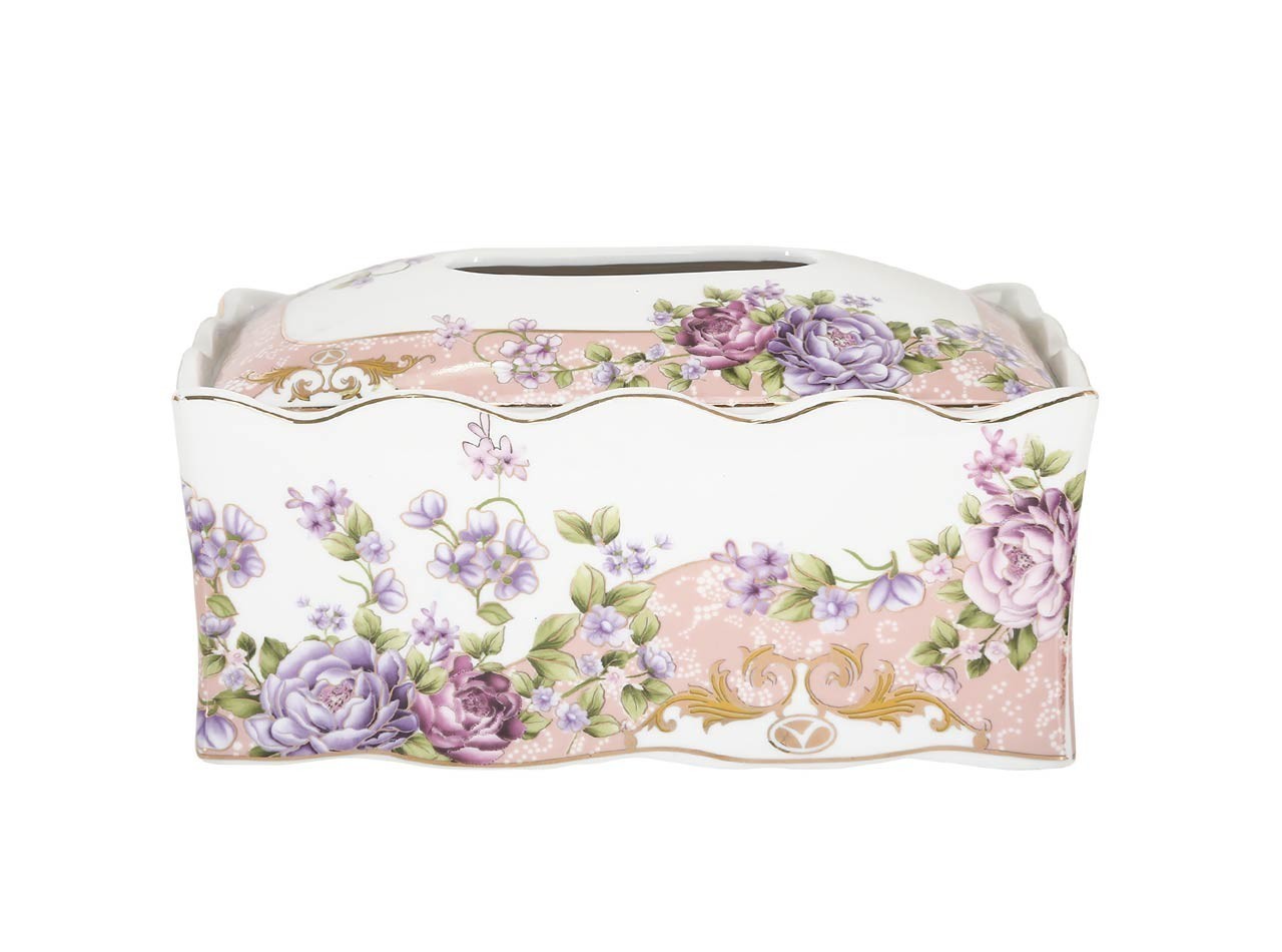 Vicenza Tempat Tisu Porselen Magnolia H42