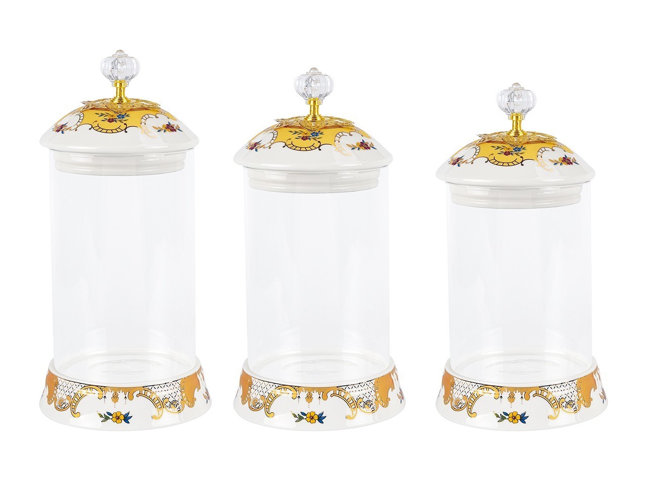 Vicenza Toples Permen Kaca Set 3pcs Camelia G301