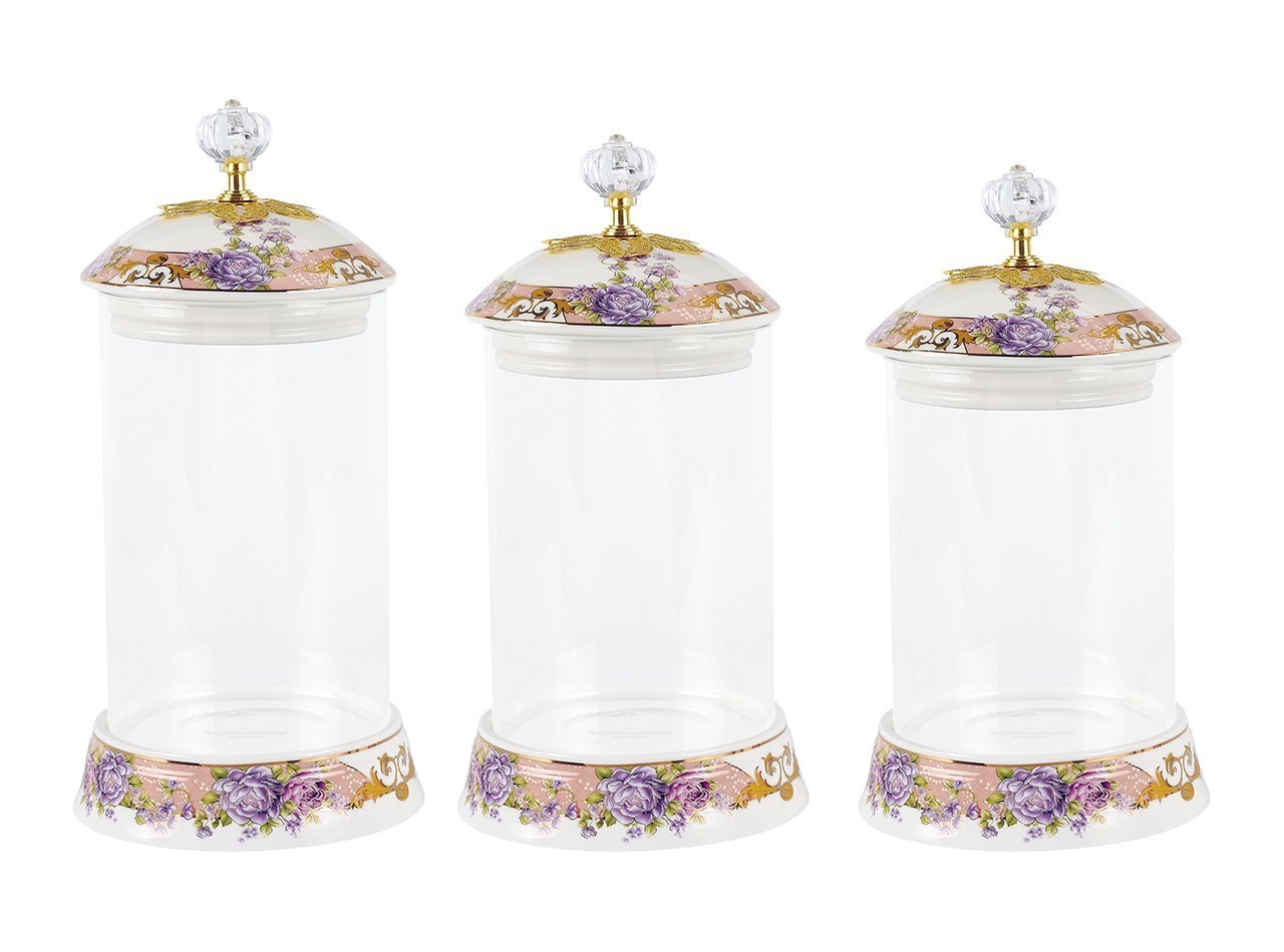 Vicenza Toples Permen Kaca Set 3pcs Magnolia G301