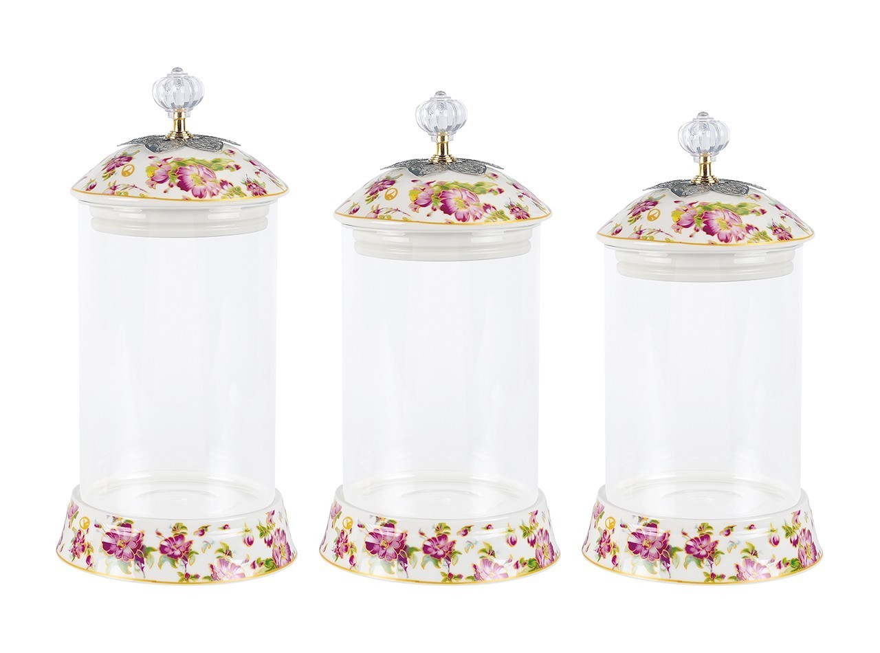 Vicenza Toples Permen Kaca Set 3pcs Melati GA301