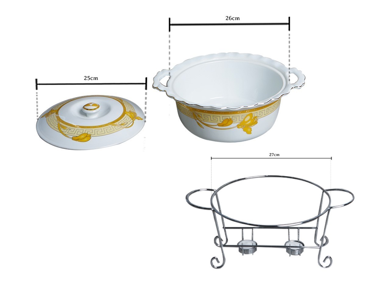 Vicenza Wadah Saji Bulat Lily - B681