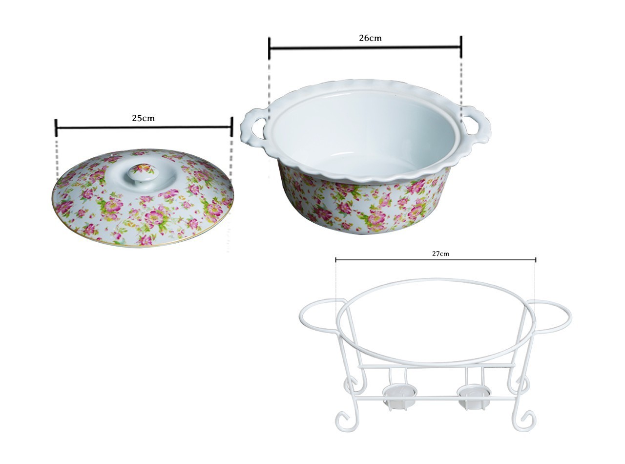 Vicenza Wadah Saji Bulat Melati BA681