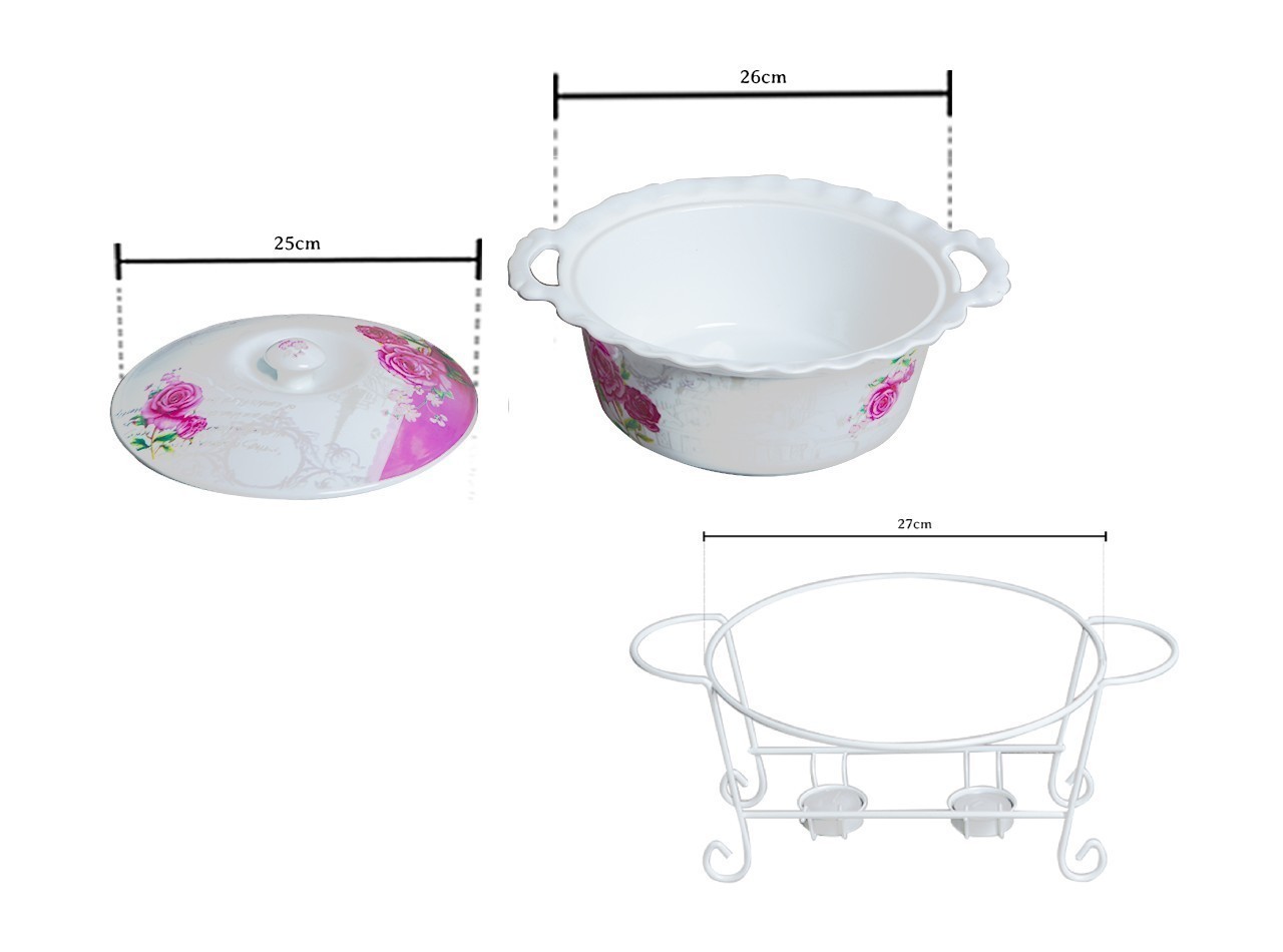 Vicenza Wadah Saji Bulat Motif Eternity BC681