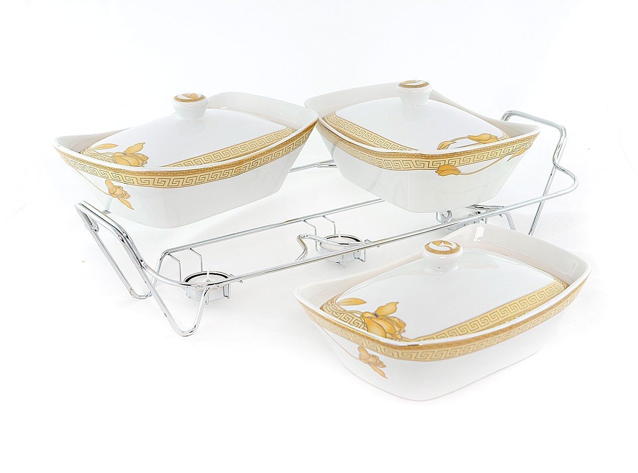 Vicenza Wadah Saji dengan Rak Lily B751