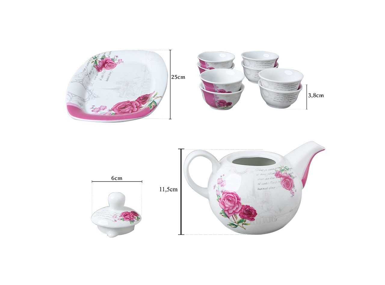 Vicenza Wadah Saji Pempek Set Motif Eternity BC902