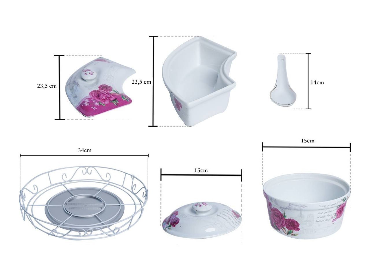Vicenza Wadah Saji Prasmanan Penganan Motif Eternity HC14