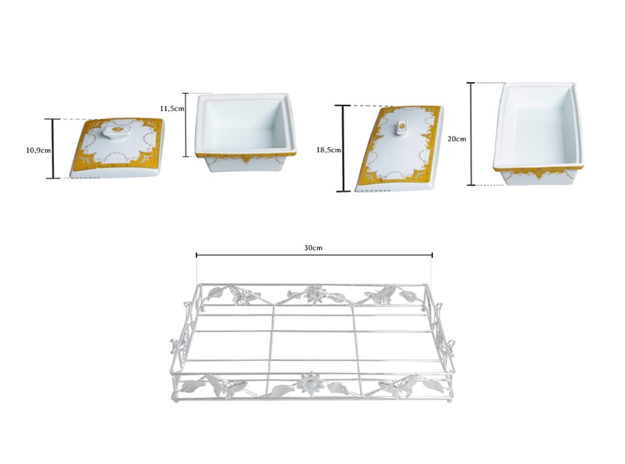Vicenza Wadah Saji Serbaguna Padi B749