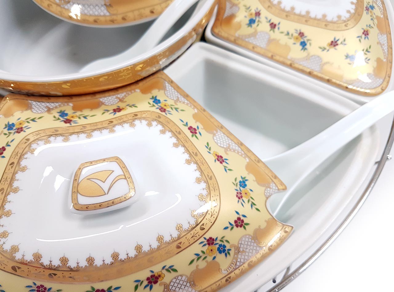 Vicenza Wadah Saji Set Camelia B412