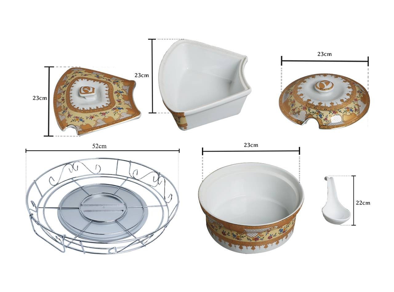 Vicenza Wadah Saji Set Camelia B412