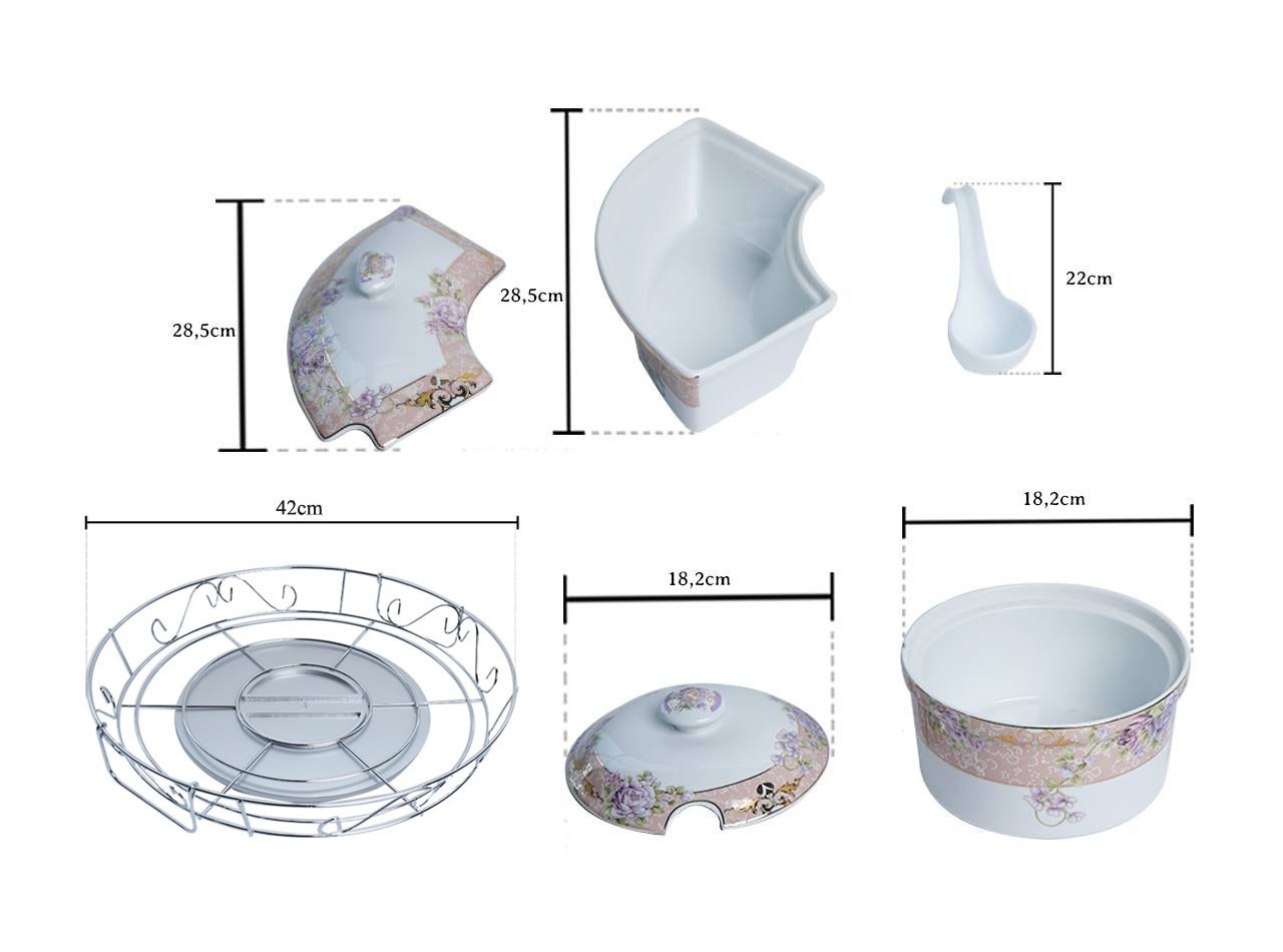 Vicenza Wadah Saji Set Magnolia B472