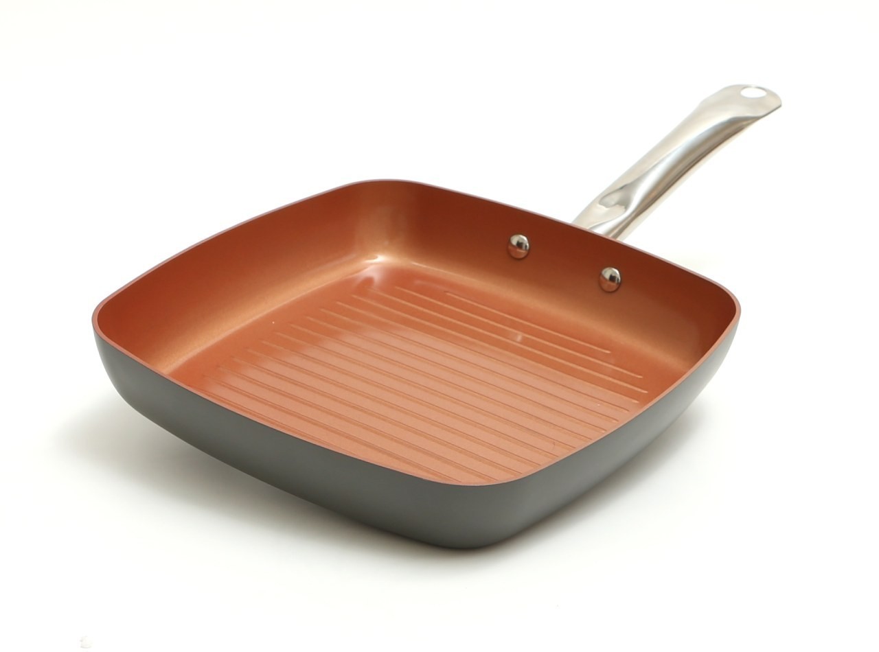 Vicenza Wajan Kotak Non-Stick 24 cm Grey V724