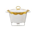 CR919CH Penghangat Makanan Bulat (with Embossed Flower)