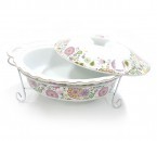 Penghangat Makanan Oval B683 Motif Gardenia