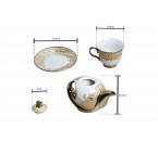 Vicenza Cangkir Set Kopi dan Teh Motif Gemini CR90