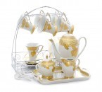 Vicenza Cangkir Set Kopi dan Teh Motif Lily C59