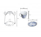 Vicenza Cangkir Set Kopi dan Teh Segi Delapan Ayana CA78-1