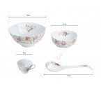 Vicenza Mangkuk Set Mawar BA410