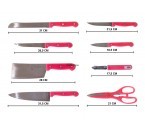 Vicenza Polkadot 8-pcs Pisau Set V920K Pink