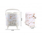 Vicenza Portable Water Jug Marble Putih 7.5 L + 7.5 L VMB1502WJ