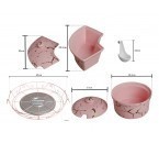 Vicenza Prasmanan Putar dengan Tutup Pink BM472