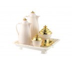 Vicenza Teko Safa + Nampan Motif Marmer Putih VFM2200