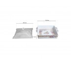 Vicenza Tempat Kue Persegi Motif Magnolia P137