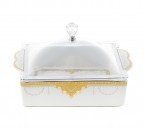 Vicenza Tempat Kue Persegi Motif Padi P137