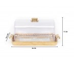 Vicenza Tempat Kue Persegi Panjang Motif Gemini CRP76