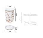 Vicenza Tempat Sendok Carissa Motif Marmer Putih BM913