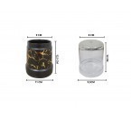 Vicenza Tempat Sendok Motif Marmer Hitam BM735