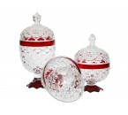 Vicenza Toples Permen Kaca Nanas Set 3pcs Merah VGC356KCR