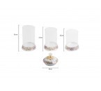 Vicenza Toples Permen Kaca Set 3pcs Magnolia G301
