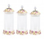 Vicenza Toples Permen Kaca Set 3pcs Mawar GA301