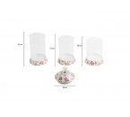 Vicenza Toples Permen Kaca Set 3pcs Melati GA301