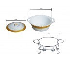 Vicenza Wadah Saji Bulat Padi - B681