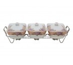 Vicenza Wadah Saji dengan Rak Magnolia B751