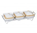 Vicenza Wadah Saji dengan Rak Padi B751