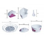 Vicenza Wadah Saji Prasmanan Penganan Motif Eternity HC14