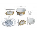 Vicenza Wadah Saji Set Lily B412