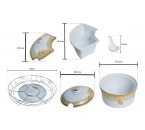 Vicenza Wadah Saji Set Lily B472
