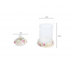 GA302 Mawar Toples Permen Kaca Flora