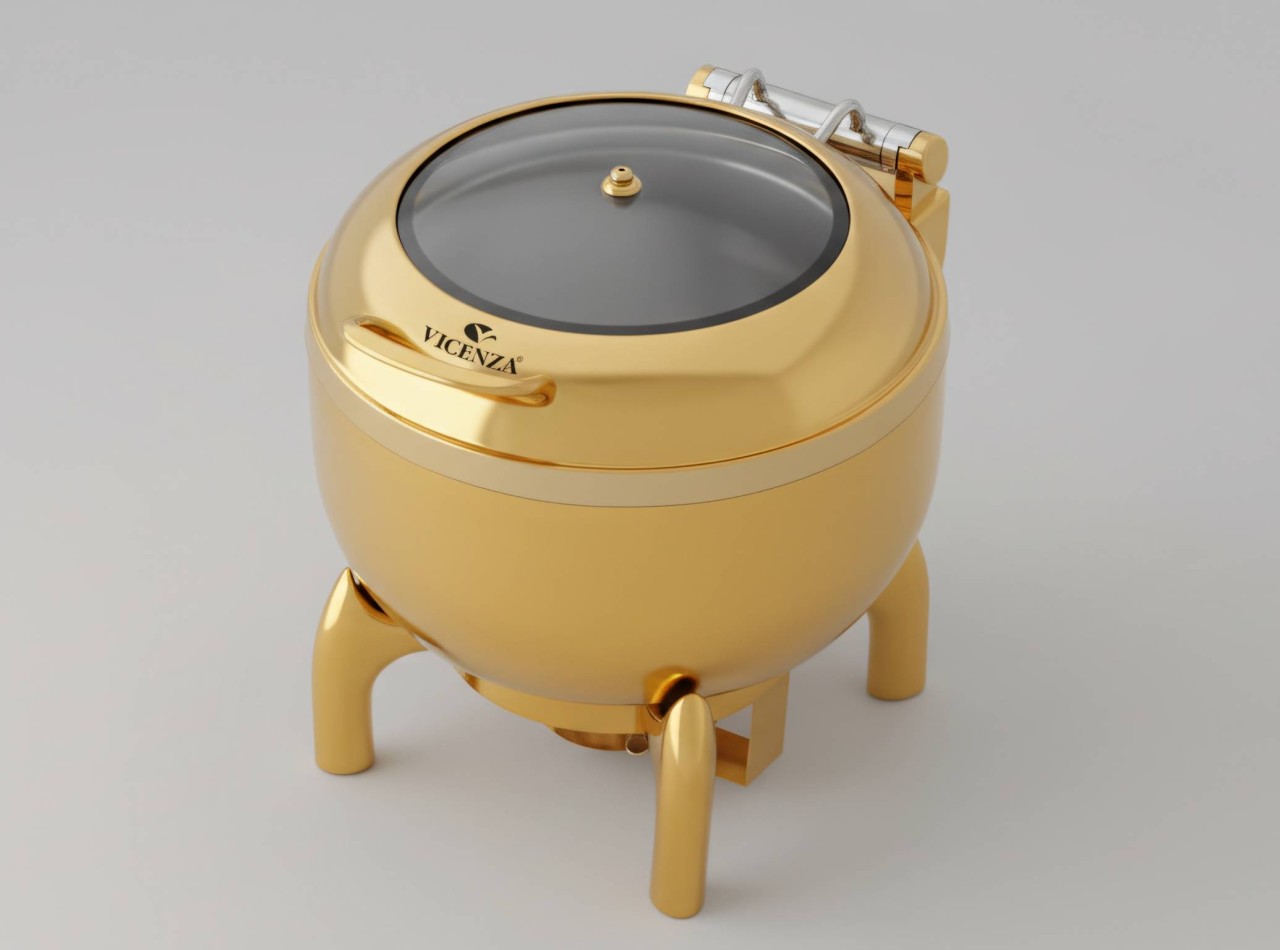 Vicenza Rubi Hydraulic Chafing Dish Buffet Soup Warmer VBS098