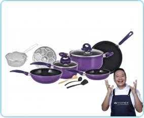 V712 Ungu Set Peralatan Masak