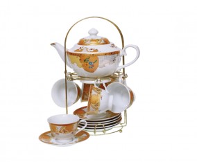Perlengkapan Minum Teh T77 Motif Camelia